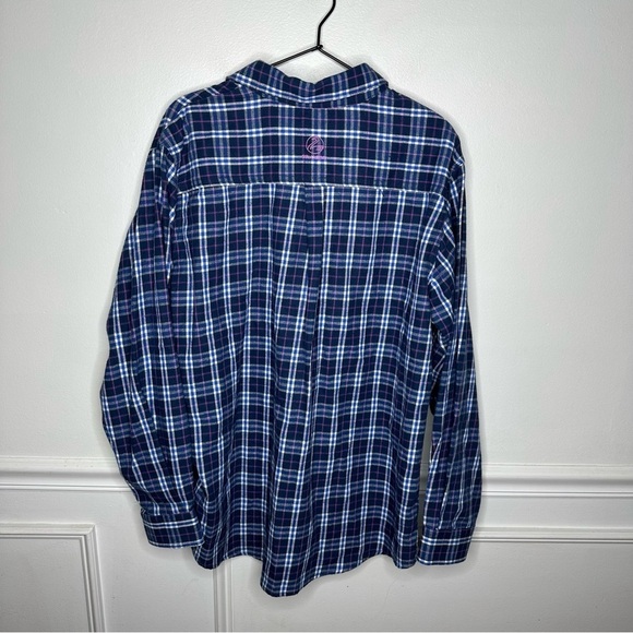 Swanndri 1/4 Button Flannel Barn Cotton Check Work Shirt Womens 16 - Picture 4 of 11